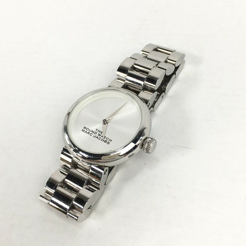 【中古】【レディース】MARC JACOBS マーク・ジェイコブス THE ROUND WATCH ザ ラウンド ウォッチ 32MM 腕時計 カラー：シルバー 銀 197-210921-nm-9-fuz 万代Net店