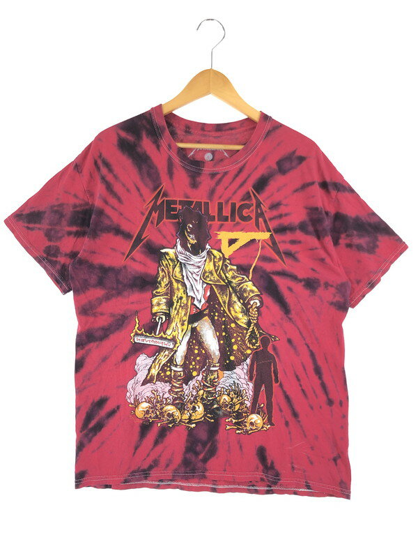 【中古】【メンズ】METALLICA 2020 SO I DUB THEE UNFORGIVEN TIE DYE S/S TEE 50040472 メタリカ タイダイ ショートスリーブ Tシャツ 半袖 トップス サイズ：L カラー：レッド 万代Net店