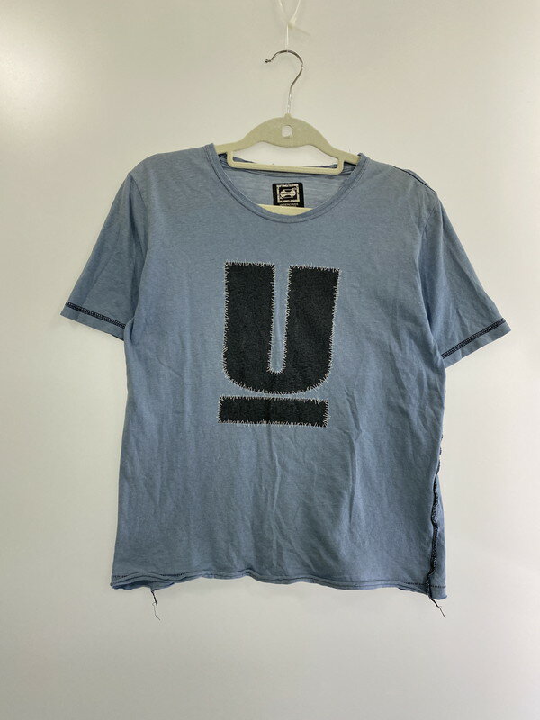 【中古】【レディース】UNDERCOVER PRINT T-SHIRT アンダーカバー Uロゴ プリントTシャツ ティーシャツ SCAB期 サイズ：S カラー：ブルー 万代Net店