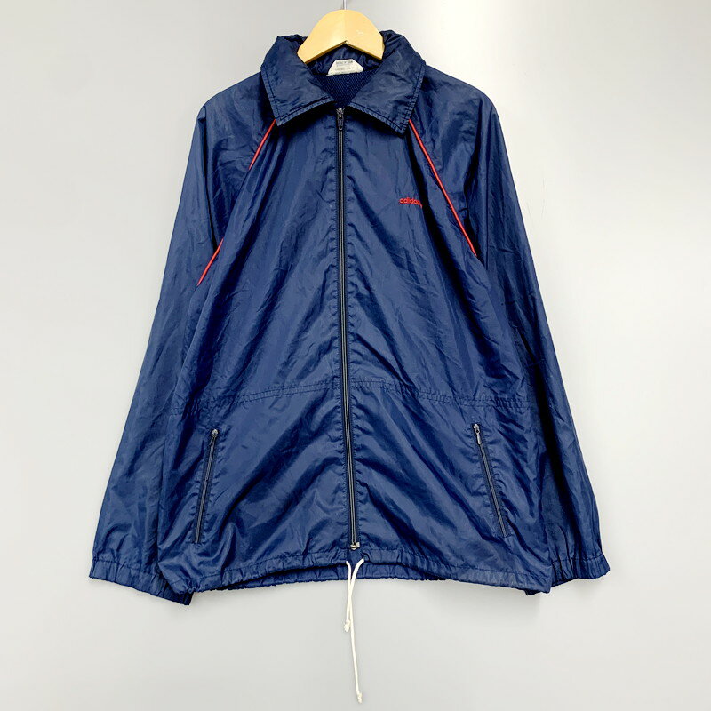 【中古】【メンズ】adidas アディダス ナイロンジャケット アウター 古着 サイズ:下記参照 カラー:ネイビー 万代Net店 146-230827-mk-37-izu