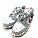 【美中古品】【メンズ/レディース】NIKE ナイキ DD1503-122 WMNS DUNK LOW ”GREY RED” ウィンメンズ ダンク ロー グレー レッド シューズ 靴 スニーカー サイズ：26.5cm カラー：グレー 灰 レッド 赤 ホワイト 白 160-230918-gm-22-fuz 万代Net店