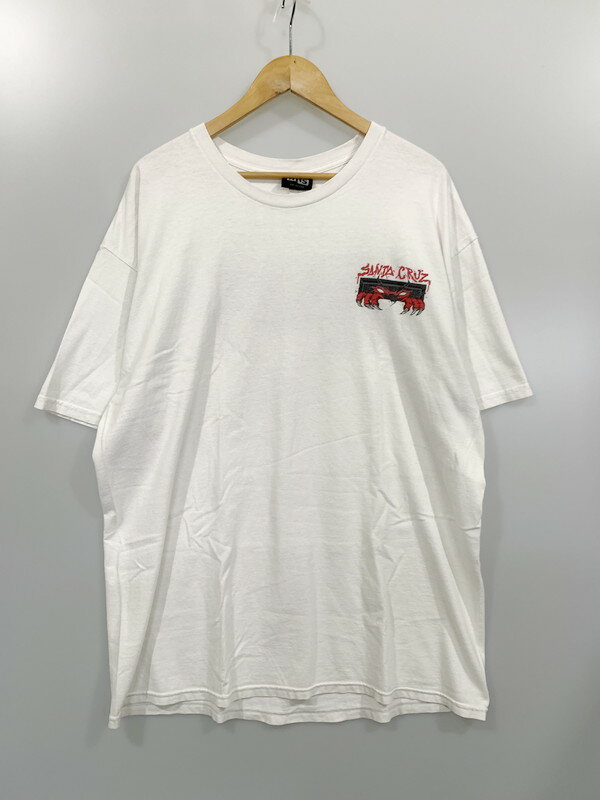 【中古】【メンズ】NHS SANTA CRUZ UNKNOWN TEE サンタクルーズ プリントTシャツ ティーシャツ サイズ：XL カラー：ホワイト 万代Net店