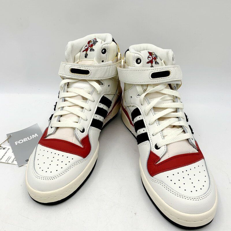 【美中古品】【メンズ】adidas ERIC EMANUEL FORUM 84 HI ”LOUISVILLE GW7792 アディダス エリック・エマニュエル フォーラム 84 ハイ ルイビル スニーカー シューズ 靴 サイズ：27.5cm カラー…