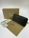 【中古】【メンズ/レディース】Christian Louboutin クリスチャンルブタン 3175211 パネトーネ スパイク ラウンドロングウォレット 長財布 カラー：ブラック 万代Net店 1