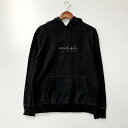 【中古】【メンズ】YOHJI YAMAMOTO POUR HOMME×NEWERA HK-T16-075 ヨウジヤマモトプールオム ニューエラ ロゴ刺繍プルオーバーパーカー スウェット フーディ トップス サイズ：M カラー：ブラック 万代Net店