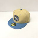 【美中古品】【メンズ/レディース】NEWERA HOUSTON ASTROS APOLLO 11 ニューエラ ヒューストン アストロズ アポロ 11 CAP キャップ 帽子 サイズ：7 1/2(59.6cm) カラー：ベージュ 万代Net店