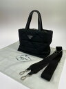 【中古】【レディース】PRADA プラダ 1BG373B9O RDJN RE-NYLON パテッド 2WAYハンドバッグ NERO カバン 鞄 カラー：ブラック 万代Net店