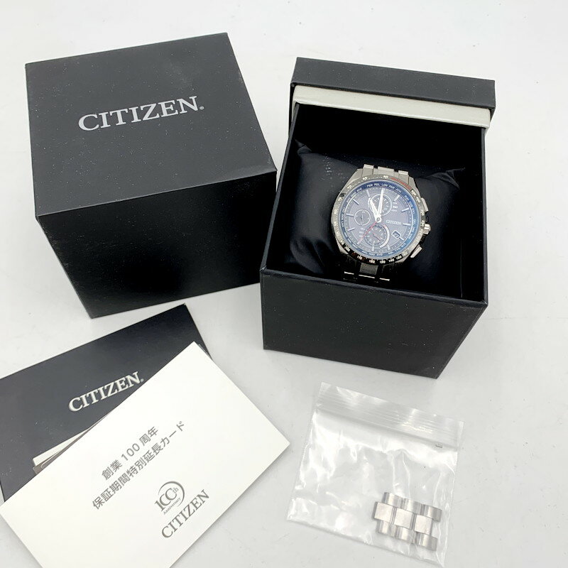 【中古】【メンズ】CITIZEN H804-T022855 シチズン アテッサ エコドライブ 時計 サイズ：下記参照 カラー：シルバー 万代Net店