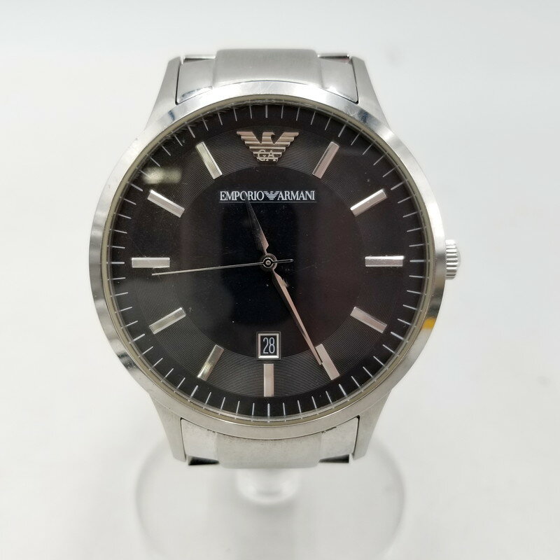 【中古】【メンズ】EMPORIO ARMANI AR-2457 エンポリオ・アルマーニ クォーツ時計 サイズ：下記参照 カラー：シルバー 万代Net店