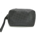 【中古】【メンズ】dunhill SECOND BAG ダンヒル セカンドバッグ カバン クラッチバッグ PVC サイズ:約18×27cm カラー:ブラウン 万...
