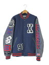 【中古】【メンズ】XLARGE VARSITY JACKET 01153513 エクストララージ バーシティージャケット アウター スタジャン サイズ：L カラー..