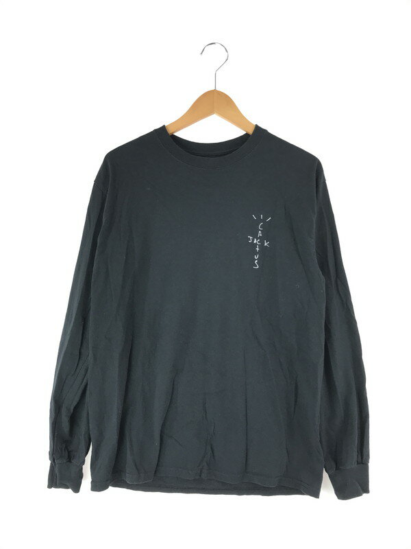 【中古】【メンズ】CACTUS JACK by Travis Scott JACK BOYS CRACKED L/S T-SHIRT カクタスジャック バイ トラビス スコット ジャックボーイズ クラックド ロングスリーブ Tシャツ 長袖 トップス サイズ：S カラー：ブラック 万代Net店