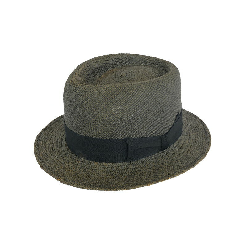 【中古】【メンズ】WACKO MARIA × TOKYO HATROOKERS PANAMA HAT ワコマリア 東京ハットロッカーズ 別注 コラボ パナマハット 帽子 サイズ：L カラー：グレー 万代Net店