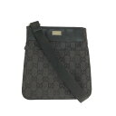 【中古】【メンズ】GUCCI GGキャンバス ショルダーバッグ 019.0349 グッチ カバン サイズ：約20×18×1.5cm カラー：ブラック 万代Net店