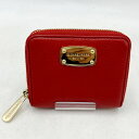 【中古】【レディース】MICHAEL KORS マイケル・コース 35T1GTTF1L ラウンドファスナー二つ折り財布 ミニ財布 サイズ:下記参照 カラー:レッ...