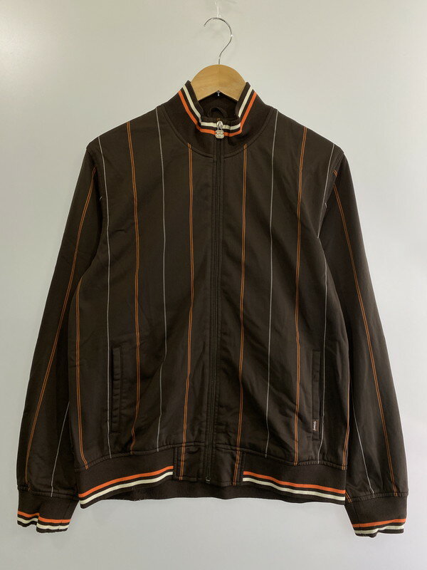 【中古】【メンズ】STUSSY ステューシー CHANEL HEAD STRIPE JERSEY TOP ポリエステル ジャージ ジャケット アウター サイズ：SM カラー：ブラウン 万代Net店