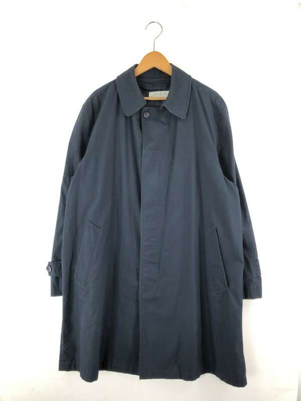 【中古】【メンズ】LONDON FOG SOUTIEN COLLAR COAT ロンドンフォグ ステンカラーコート アウター サイズ:M カラー:ネイビー 万代Net店 146-231202-mo-15-tag