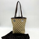 【中古】【レディース】GUCCI グッチ 120840 GGキャンバス トートバッグ サイズ：下記参照 カラー：茶系 万代Net店