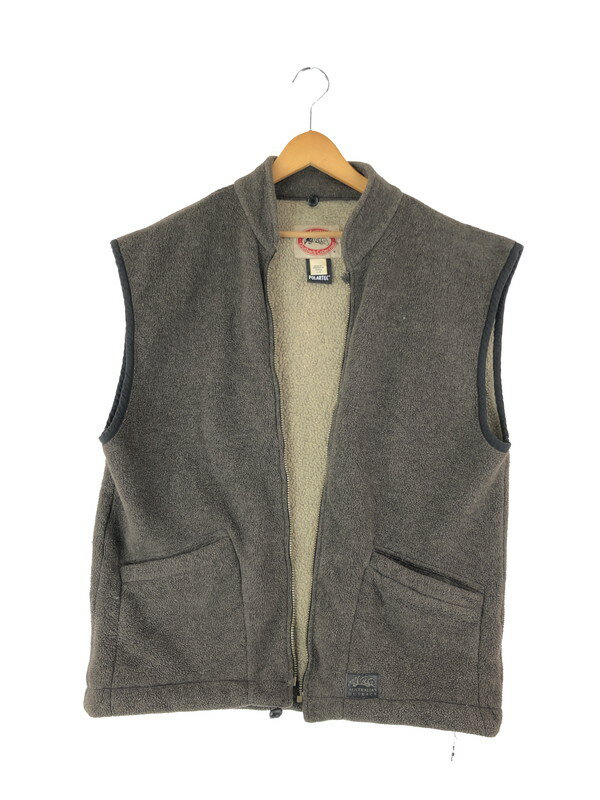 【中古】【メンズ】THE AUSTRALIAN OUTBACK COLLECTION FLEECE VEST 古着 ジオーストラリアンオートバックコレクション フリースベスト サイズ：L カラー：ブラウン 万代Net店