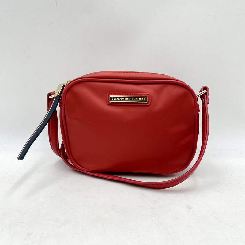 【中古】【レディース】TOMMY HILFIGER トミー・ヒルフィガー ミニショルダーバッグ サイズ：下記参照 カラー：レッド 万代Net店