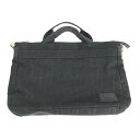 【中古】【メンズ】Vivienne Westwood CANVAS 2WAY BRIEF CASE VWM751 ヴィヴィアンウエストウッド キャンバス 2ウェイ ブリーフケース カバン サイズ：約26.5×42×7cm カラー：ブラック 万代Net店