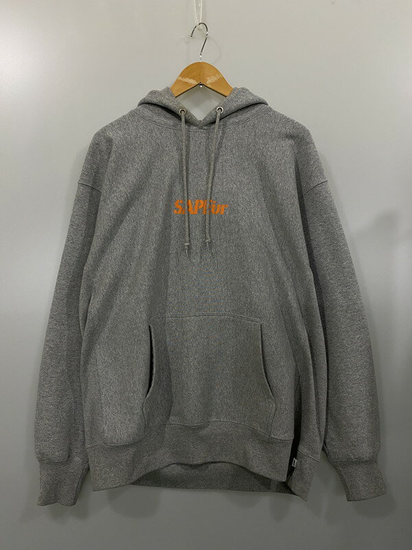 【中古】【メンズ】 SAPEUR×MASATOSHI HAMADA HOODED SWEATSHIRT サプール×マサトシ ハマダ フーディー スウェット トップス サイズ：XL カラー：グレー 灰 万代Net店