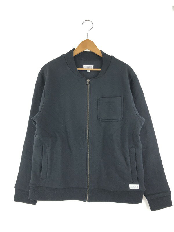 【中古】【メンズ】BANKS JOURNAL ALWAYS FLEECE AFL0163 バンクス ジャーナル オーロウェイズ フリース ライトアウター キルティングスウェットジャケット サイズ：L カラー：DIRTY BLACK 万代Net店