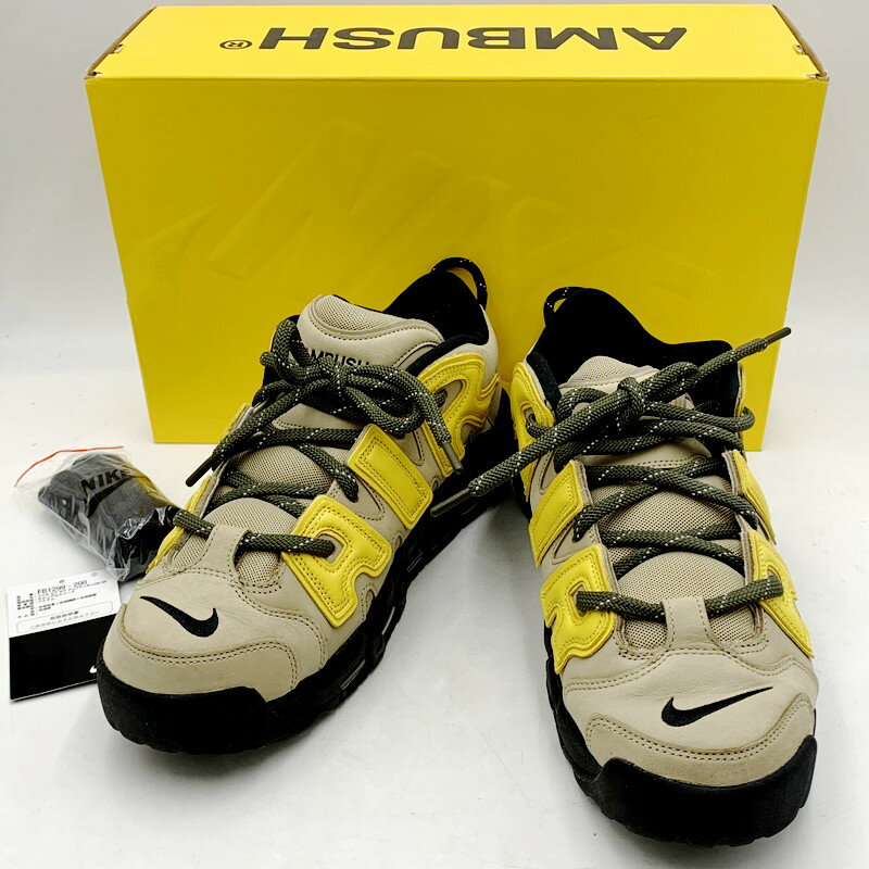 šۡڥ󥺡NIKEAMBUSH AIR MORE UPTEMPO LOW SP FB1299-200 ʥߥ֥å  ⥢ åץƥ  ڥ ˡ 塼  31cm 顼LIMESTONE/VIVID SULFUR-BLACK NetŹ