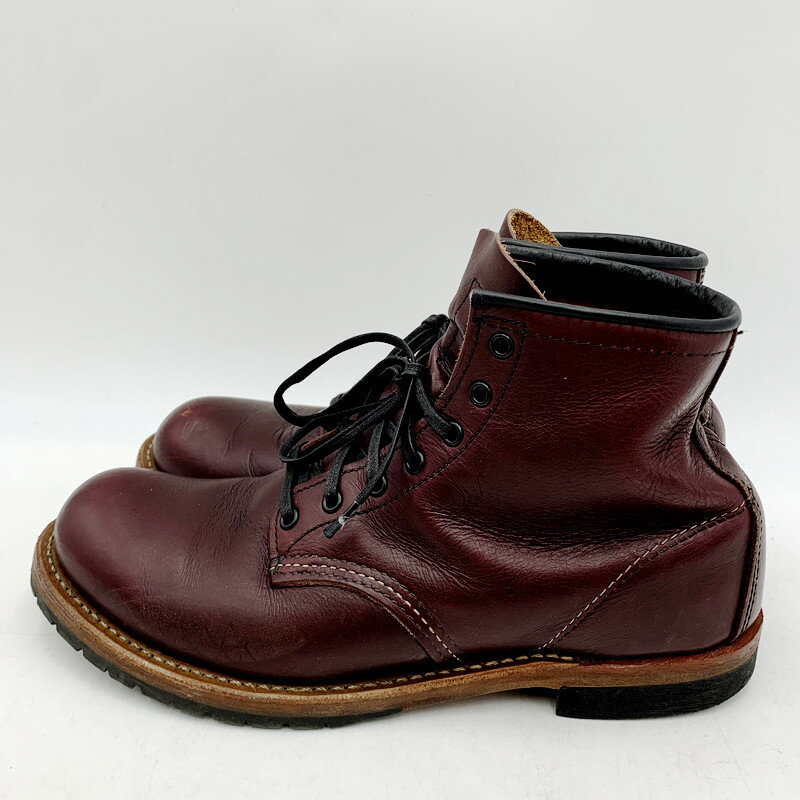 【中古】【メンズ】RED WING BECKMAN 9011 レッドウィング ベックマン ブーツ ワークブーツ シューズ 靴 サイズ：UK 7 カラー：ブラックチェリー 万代Net店
