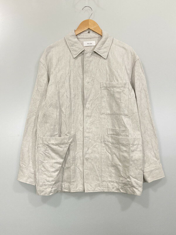 WELLDER ウェルダー WM21SJK03 BARN COAT コットン57% リネン43% バーンコート ジャケット アウター サイズ：3 カラー：アッシュグレー 万代Net店