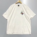 【中古】【メンズ】STUSSY DOLLIE PIG DYED TEE 1904912 ステューシー ドリー ピグメント ダイ Tシャツ 半袖Tシャツ トップス サイズ：XL カラー：ホワイト 万代Net店