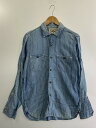 【中古】【メンズ】FREEWHEELERS NEAL CASSADY RAIL ROAD 30's STYLE WORK SHIRTS フリーホイーラーズ ニールキャサディレイルロード ワークシャツ 長袖シャツ トップス サイズ：15 カラー：ライトブルー 万代Net店