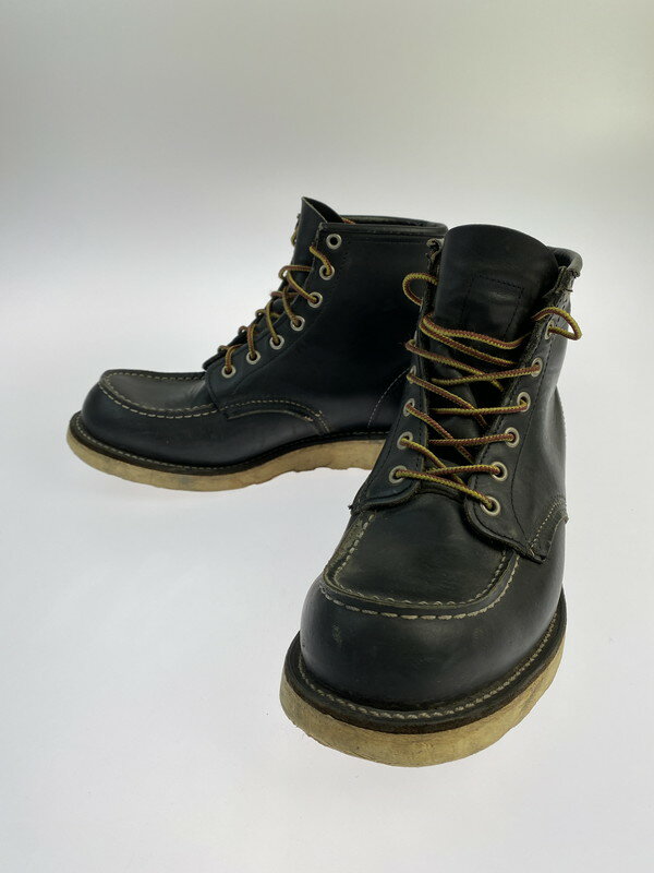 【中古】【メンズ】RED WING レッドウィング 8179 6INCH CLASSIC MOC TOE ワークブーツ サイズ：USA 8 1/2 カラー：ブラック 万代Net店