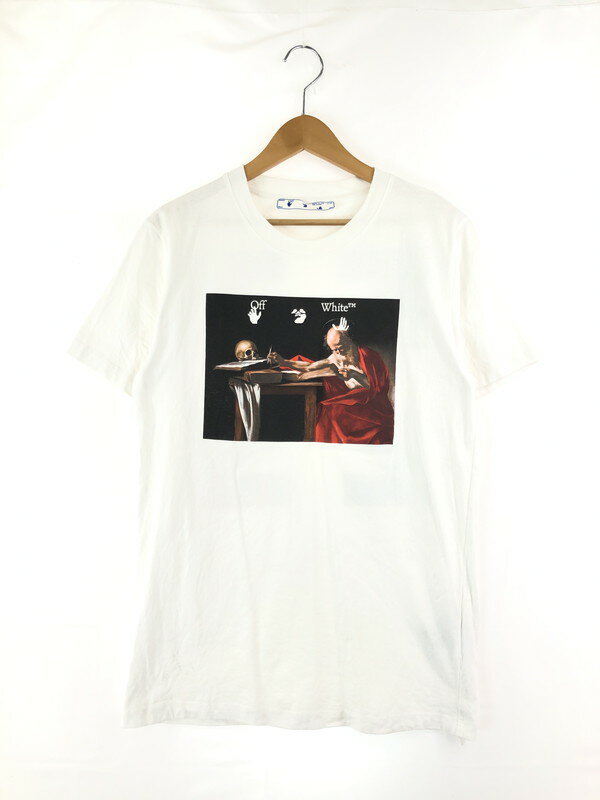 OFF-WHITE VIRGIL ABLOH 21SS CARAVAGGIO S/S SLIM TEE OMAA027R21JER004 オフホワイト ヴァージル アブロー カラヴァッジオ ショートスリーブ スリム Tシャツ 半袖 トップス サイズ：S 万代Net店