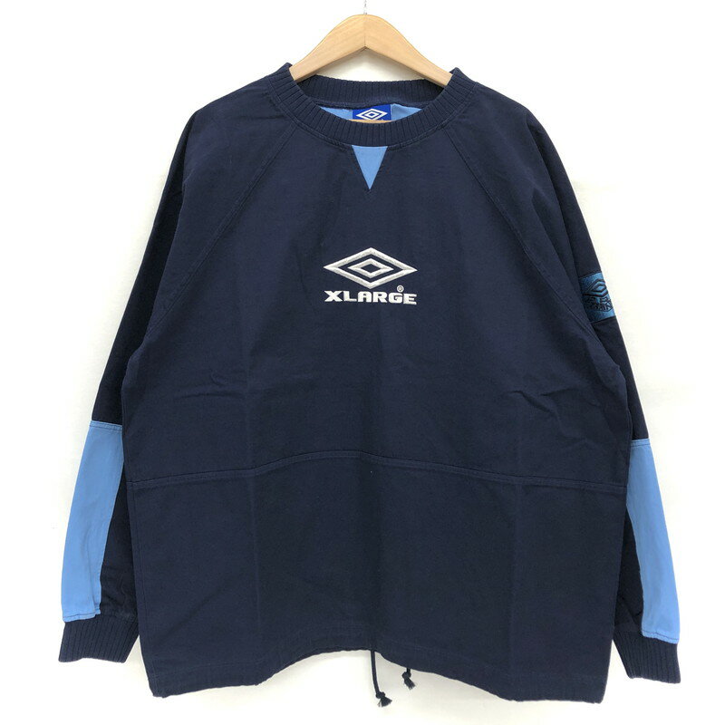 【中古】【美中古品】【メンズ】XLARGE × UMBRO DRILL TOP 101234013002 エクストララージ アンブロ ドリルトップ トップス アウター ストリート系 サイズ：XL カラー：ネイビー 万代Net店