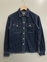 【中古】【メンズ】THE FLAT HEAD WABASH STRIPE WORK SHIRT フラットヘッド ウォバッシュストライプワークシャツ トップス サイズ：36 カラー：ブルー 万代Net店