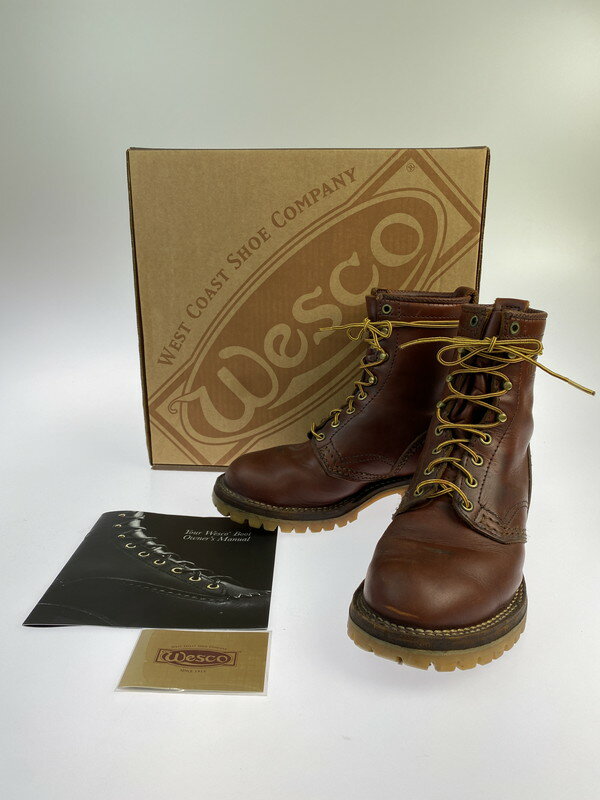 【中古】【メンズ/レディース】 WESCO CUSTOM JOBMASTER VEG208HT100H ウエスコ カスタム ジョブマスター ブーツ 靴 サイズ：6E カラー：レッド 万代Net店