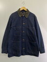 【中古】【メンズ】WRANGLER ラングラー 70S 襟コーデュロイ 裏ブランケットカバーオール ジャケット アウター サイズ：不明 カラー：インディゴ 万代Net店