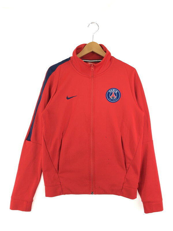 【中古】【メンズ】NIKE × PARIS SAINT GERMAIN 17AW PSG NSW AUTHENTIC JACKET 868927-657 ナイキ パリサンジェルマン 別注 コラボ オーセンティックジャケット ライトアウター トラックジャケット ジャージ サイズ：S カラー：レッド 万代Net店