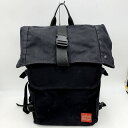 【中古】【メンズ/レディース】Manhattan Portage マンハッタンポーテージ リュック バックパック 鞄 カバン サイズ：約42×30×16cm カラー：ブラック 万代Net店