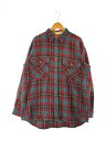 【中古】【メンズ】BIG JOHN L/S FLANNEL CHECK SHIRT VINTAGE ビッグジョン ロングスリーブ フランネルチェックシャツ 長袖 トップス ヴィンテージ サイズ：3L カラー：マルチカラー 万代Net店