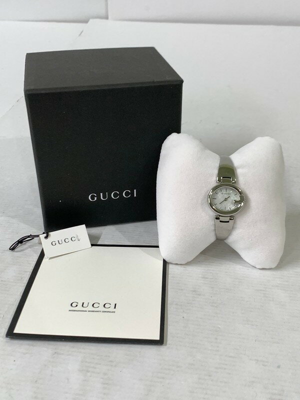 【中古】【未使用品】【レディース】GUCCI グッチ YA134511 134.5 グッチシマ クオーツ レディースバングルウォッチ 腕時計 カラー：シルバー 万代Net店