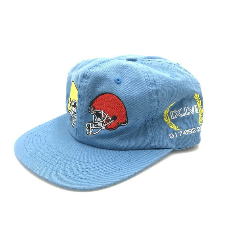 【中古】【メンズ】CALL ME 917 HEAD TO HEAD BLUE SNAPBACK HAT コールミー ナインワンセブン ヘッドトゥーヘッド ブルー スナップバック ハット 帽子 キャップ NINE ONE SEVEN サイズ：F カラー：ライトブルー 万代Net店