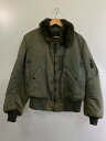 【中古】【メンズ】ALPHA INDUSTRIES アルファ インダストリーズ 8310-483250-284 USA製 TYPE B-15D FLIGHT JACKET フライトジャケット アウター サイズ：38 カラー：カーキ 万代Net店