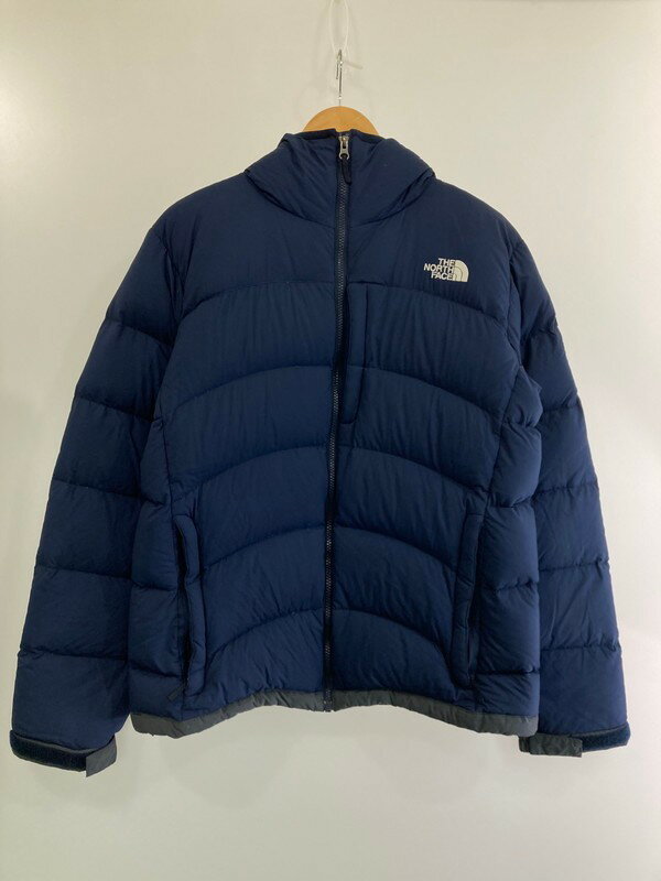 【中古】【メンズ】THE NORTH FACE ACONCAGUA HOODIE ND91630Z ザ ノース フェイス アコンカグア フーディ アウター ジャケット サイズ：L カラー：ネイビー 紺 万代Net店