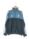 【中古】【メンズ】adidas ×Real Madrid 01-02 TRACK JACKET アディダス レアルマドリード 別注 コラボ トラックジャケット ジャージ サイズ：2XO カラー：ライトブルー 万代Net店