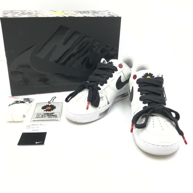 PEACEMINUSONE × NIKE AIR FORCE 1 '07/PARANOISE DD3223-100 ピースマイナスワン ナイキ 別注 コラボ エアフォース1 '07 パラノイズ スニーカー 靴 サイズ：27.5cm US 9.5 カラー：WHITE/BLACK-WHITE 万代Net店