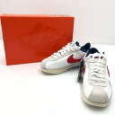 【美中古品】【メンズ】NIKE × SACAI ZOOM CORTEZ SP DQ0581-100 ナイキ サカイ 別注 コラボ ズーム コルテッツ スペシャル スニーカー 靴 サイズ：26cm US 8 カラー：WHITE/UNIVERSITY RED 万代Net店