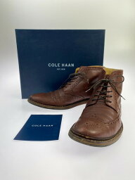 【中古】【メンズ】COLE HAAN WILLIAMS WELT BOOTS C13592 コールハーン レースアップブーツ 靴 サイズ：9 1/2 27.5cm相当 カラー：BOURBON 万代Net店