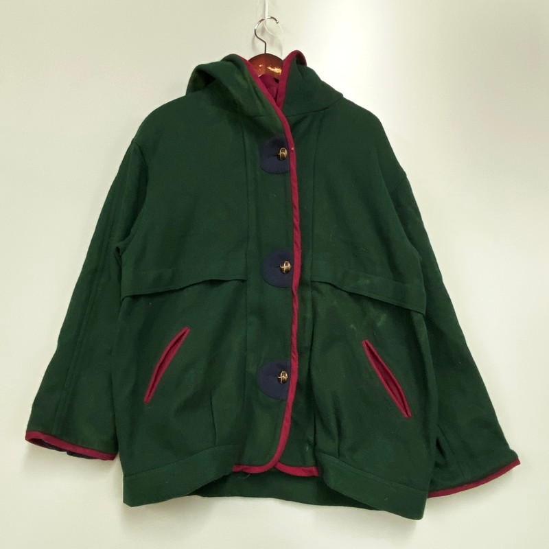 楽天スーパーSALE 50%OFF〜【中古】【メンズ】HERMAN KAY ハーマンケイ ウールジャケット パーカージャケット アウター 古着 サイズ:14 カラー:グリーン 万代Net店 146-240225-mk-49-izu